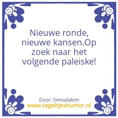 Tegeltje: Paleiske