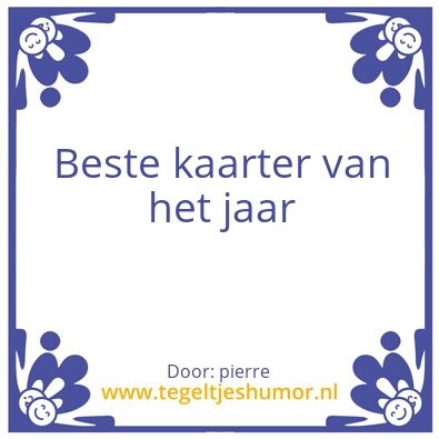 Tegeltje: kaartclub