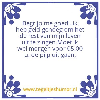 Tegeltje: De laatste ronde