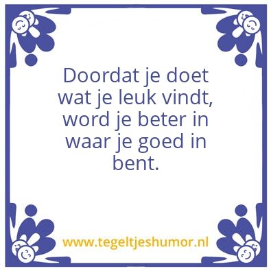 Tegeltje: Feedback en reflectie