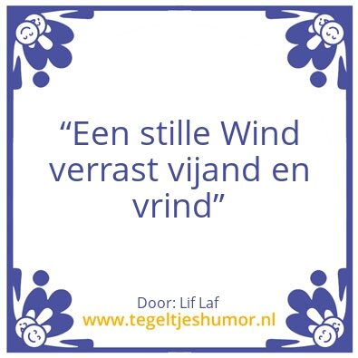 Tegeltje: De Stille Wind