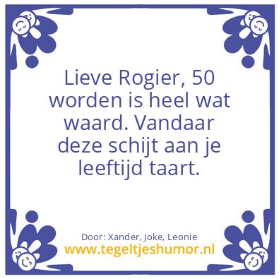 Tegeltje: Rogier