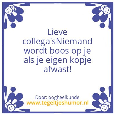 Tegeltje: x