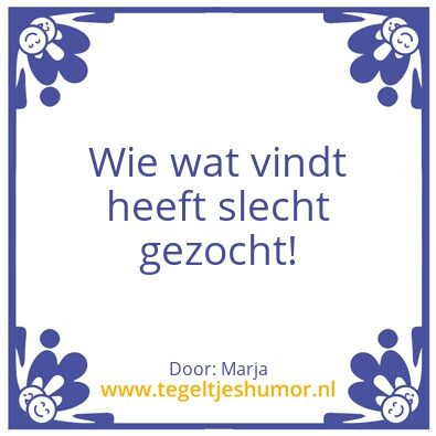 Tegeltje: Zoeken