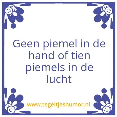 Tegeltje: .