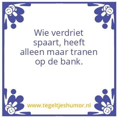 Tegeltje: Verdriet