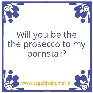 Tegeltje: –