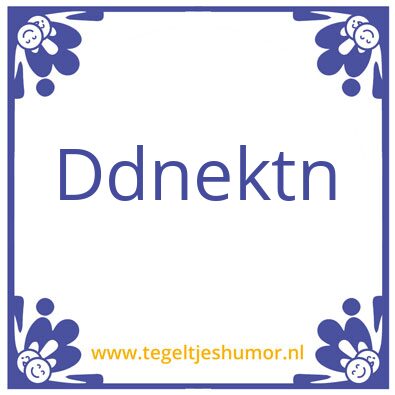 Tegeltje: Pietje
