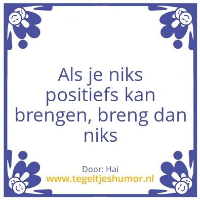 Tegeltje: Hoi
