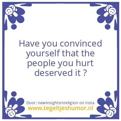Tegeltje: The downfall of humanity.