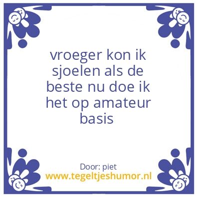 Tegeltje: ongemak