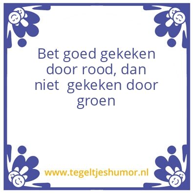 Tegeltje: Verkeerslicht
