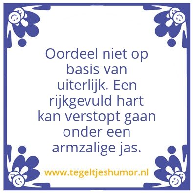 Tegeltje: Oordeel