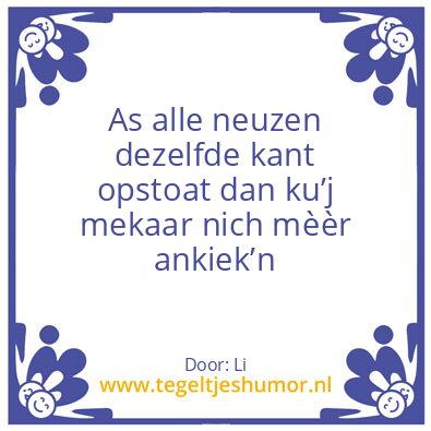 Tegeltje: Tukker