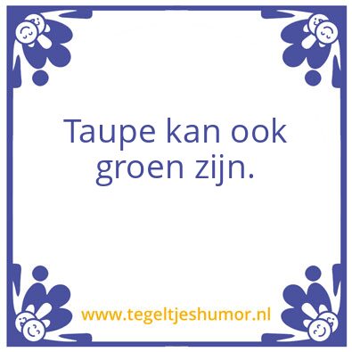 Tegeltje: Kleuren