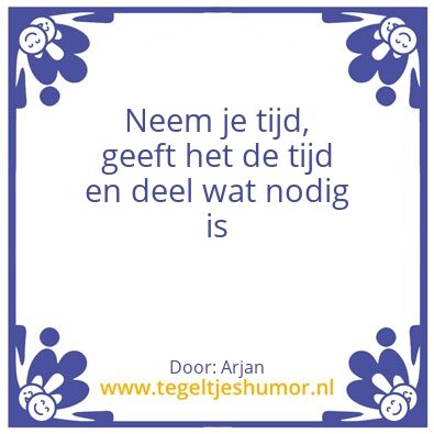 Tegeltje: Arjan