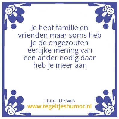 Tegeltje: Waarheid