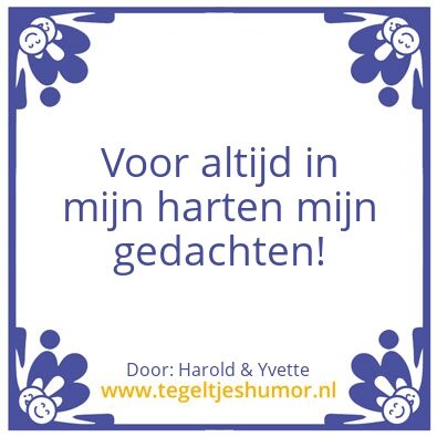 Tegeltje: Harold&Yvette