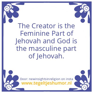 Tegeltje: the living God