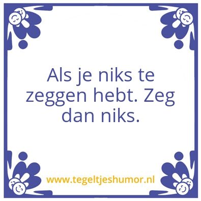 Tegeltje: rick