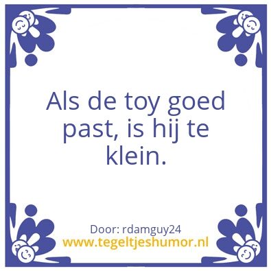 Tegeltje: Toy