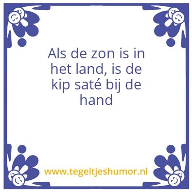 Tegeltje: Eten