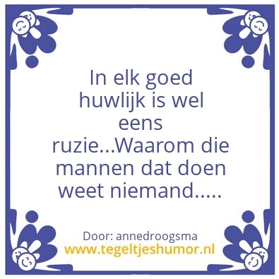 Tegeltje: ongemak
