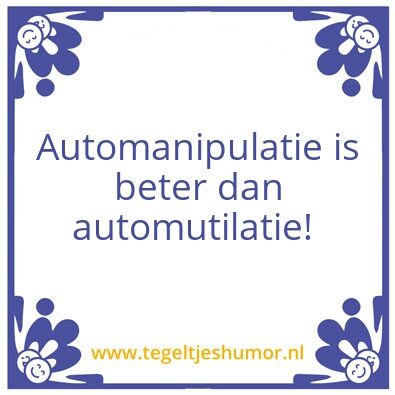 Tegeltje: Auto