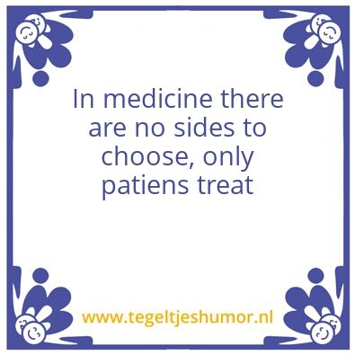 Tegeltje: Medicin