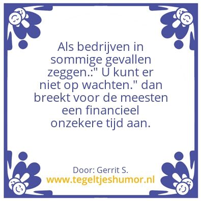 Tegeltje: Ik ben Gerrit.