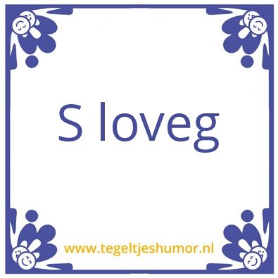 Tegeltje: Love