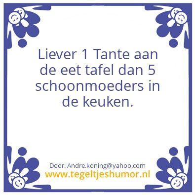 Tegeltje: Oma