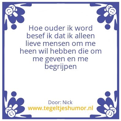 Tegeltje: Besef