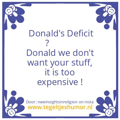 Tegeltje: Your Donald ..