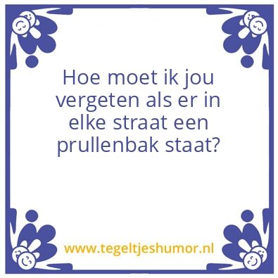 Tegeltje: Prullenbak