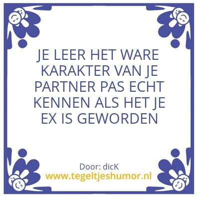 Tegeltje: WAAR OF NIET WAAR?