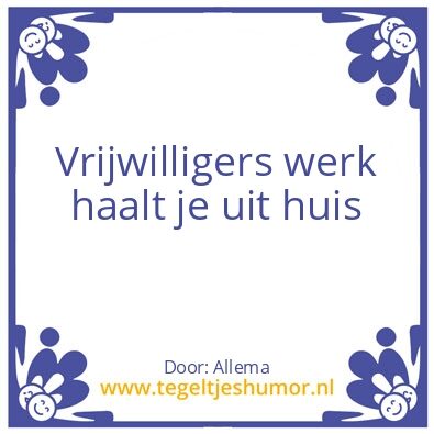Tegeltje: Doen.