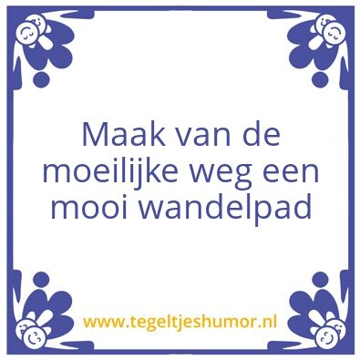 Tegeltje: Wandelpad