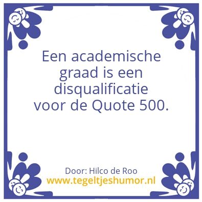 Tegeltje: Leren