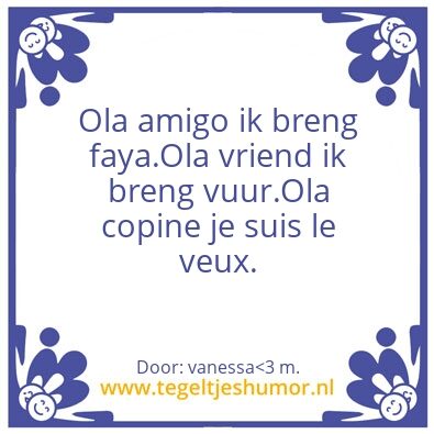 Tegeltje: god vuur schitterd