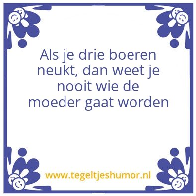 Tegeltje: Haha