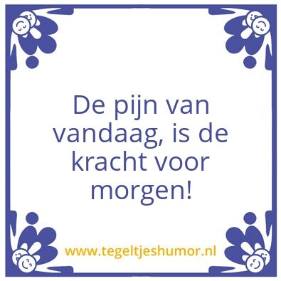 Tegeltje: Kracht
