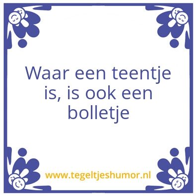 Tegeltje: tegel