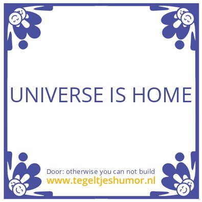 Tegeltje: Time is linear