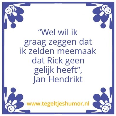 Tegeltje: Jan hendriks