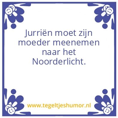 Tegeltje: Noorderlicht