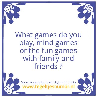 Tegeltje: I did  what ???