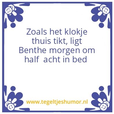 Tegeltje: Ben