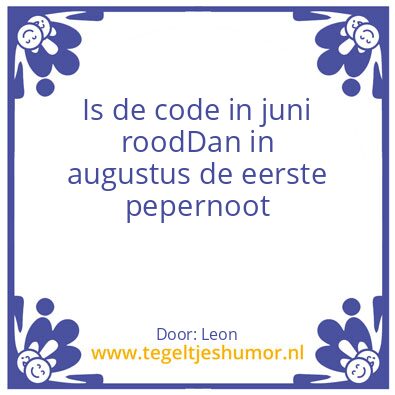 Tegeltje: Code rood