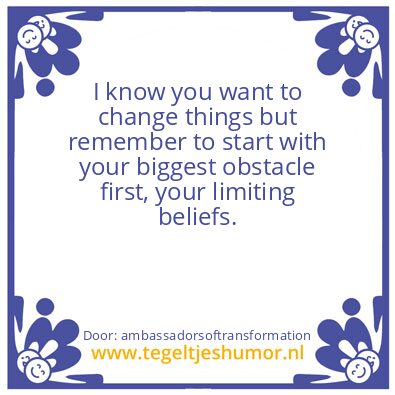 Tegeltje: I Know.